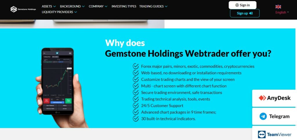 Gemstone Holdings benefits