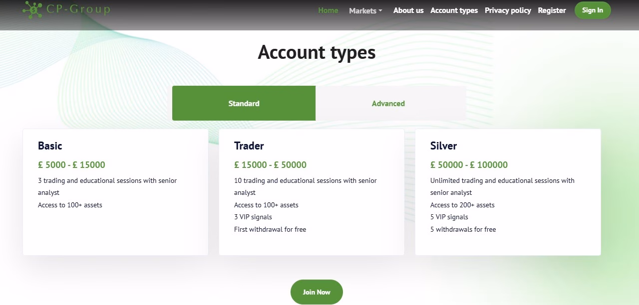 CP-Group Accounts CP-Group Accounts